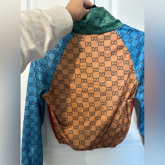 Gucci Light multi color Monogram Jacket sz Small - Picture 5 of 11